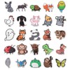 OSDUE Animal Stickers for Kids,100Pcs Cute Cartoon Waterproof Stickers, Cute