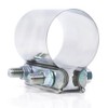 Elifecenter ID 2-1/2 Inch Lap Joint Butt Exhaust Clamp, Stainless