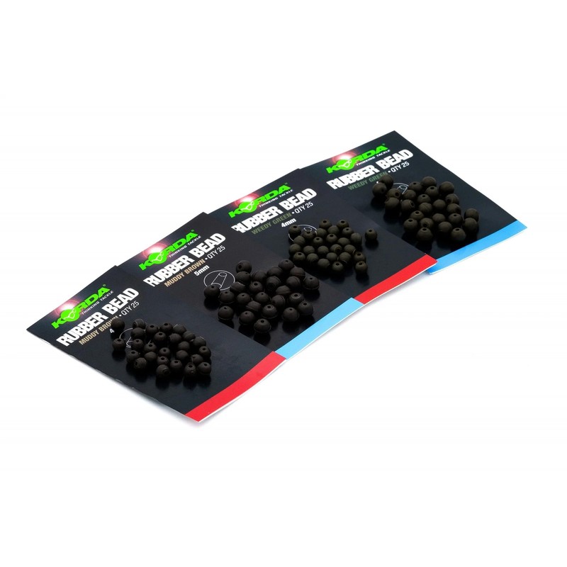 Korda Rubber Bead Muddy Brown 5mm Qty 25 (k5rbb)