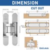 TamBee Outswing Hidden Door Hinges for Secret Door Secret Door