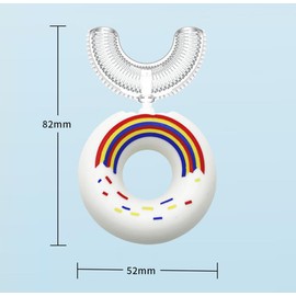 YKKJ Pack of 2 U-Shaped Toothbrushes for U-Shape Toothbrushes (Blue)