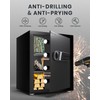 Safe Box, Home Safe with Key & Fireproof Waterproof Bag,