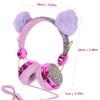Tofficu Plush Ear Headphones for Wired Headset with Noise Cancelling