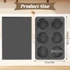 Xosjska 6 Cup Straight Side Jumbo English Muffin Cupcake Pan