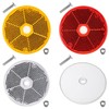 8 Pack Orange White and Red Round Reflectors Diameter 60mm