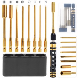 8 in 1 RC Tool Kit, RC Hex Driver Set 1.5mm 2.0mm 2.5mm 3.0mm & Hex Nut Driver 7mm & Hex Nut Driver 4mm & Head & Phillips Bit, RC Car Tool Kit RC Hex Driver Screwdriver Set for RC Car Hobby Tools