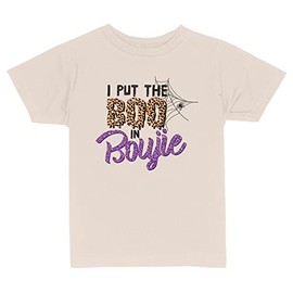 I Put The Boo in Boujie Toddler Kids T-Shirt 4T Natural