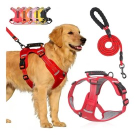 Pecheras Arnes Perro Apto Para Todo Tipo De Cuerpo Ajustable Color Rojo Talla Del Arnés M