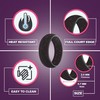 Truly Alpha Silicone Wedding Bands for Her - Pack of