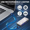 LcFun Electric Lighter - USB Rechargeable, Dual Arc Plasma Lighter,