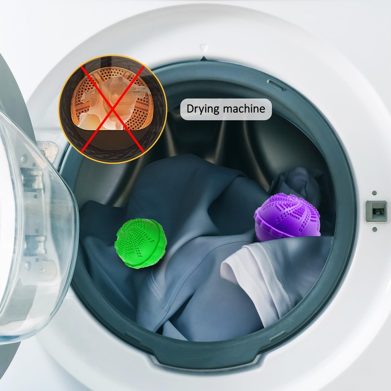 2PACK Laundry Balls Set Washer Ball for Super Washing Machine