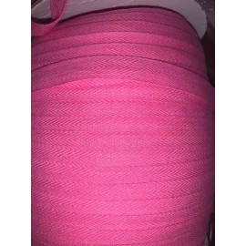 Unbranded 20 yards bright bubblegum pink Cotton twill tape sewing craft 1/2" wide