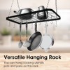 J JACKCUBE DESIGN Ceiling Pot Rack, 33 Inches Wall Hanging