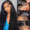 Deep Wave Lace Front Wigs Human Hair 200 Density 13x6