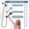 BRIGHT SHOWERS Strong Adhesive Shower Head Holder with Dual Angle