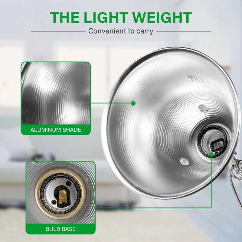 Simple Deluxe 12-Pack Clamp Lamp 5.5 Inch Aluminum Reflector (no
