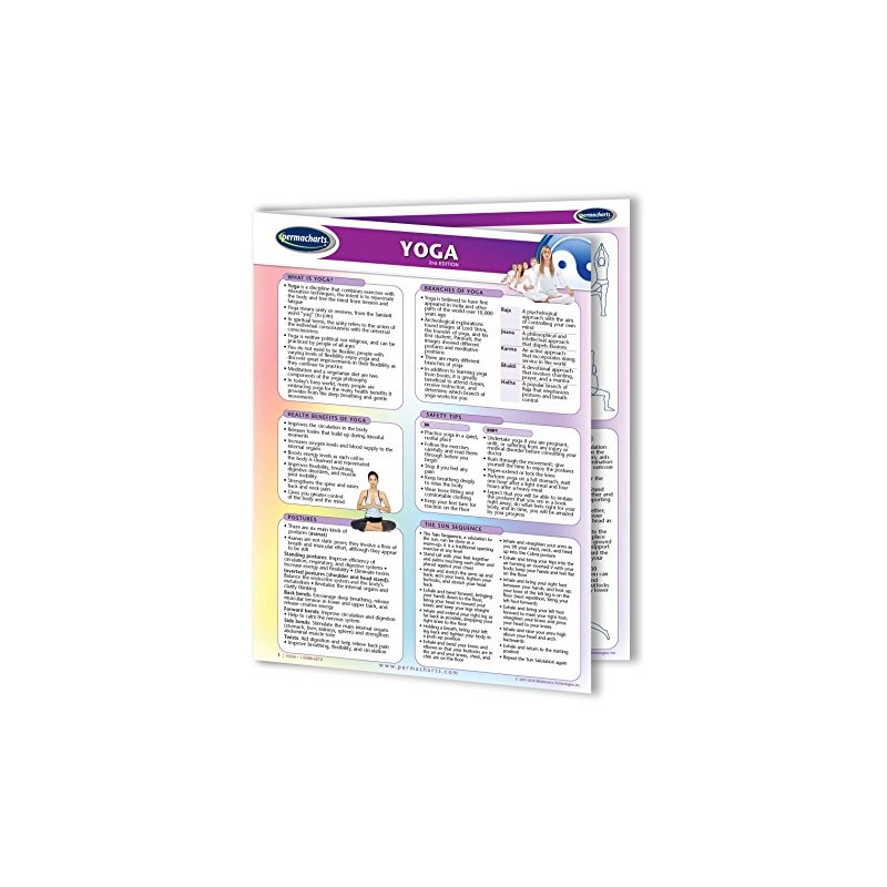 Yoga Guide - Fitness Quick Reference Guide by Permacharts