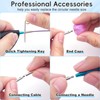 Hobekoee 2-Inch Short Interchangeable Circular Knitting Needles Set