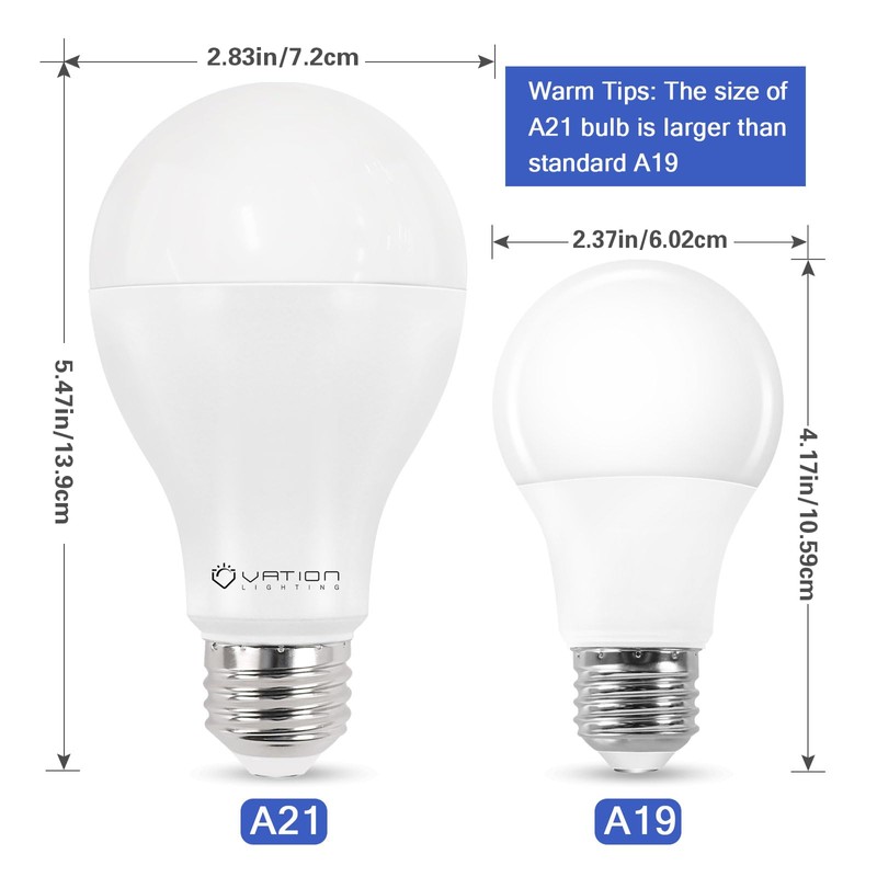 18W Super Bright LED Bulb, A21 Dimmable LED Light Bulb,
