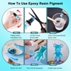 Epoxy Resin Pigment, 16 Colors Concentrated Liquid EpoxyResin Dye,10ml Each