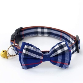 SuperBuddy Dog Collar, Adjustable Dog Collar with Bowtie, Pet Collar for Dog Soft Bowtie Dog Collars for Small Medium Large Dogs