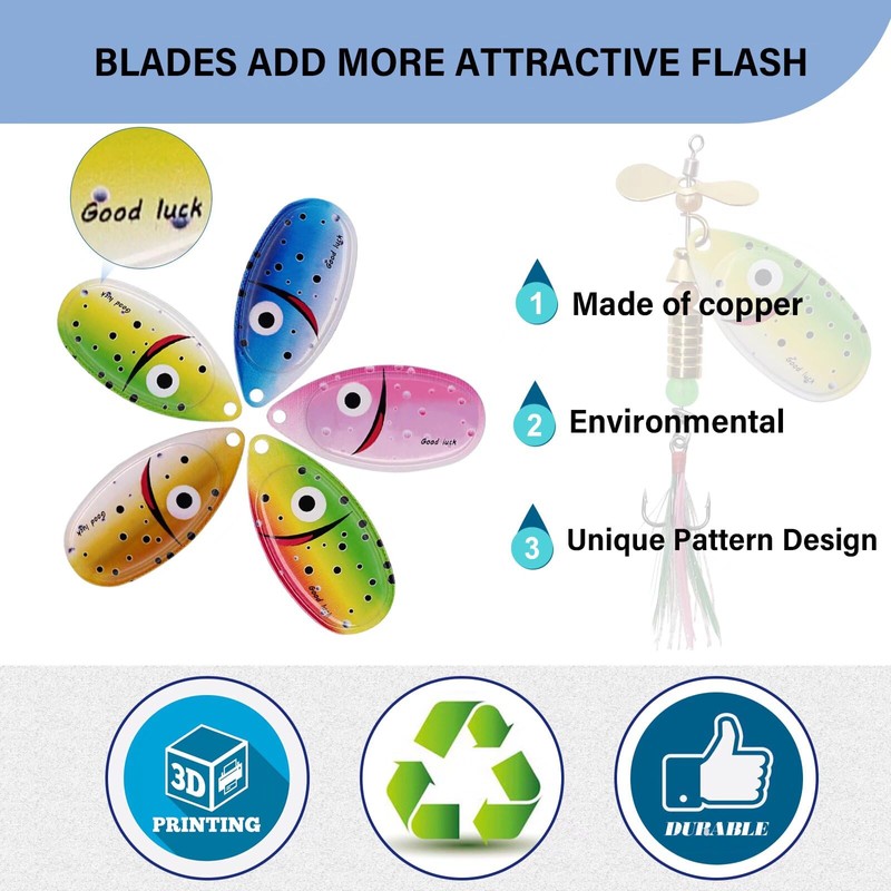 Dovesun Spinner Making Kit Inline Spinner Baits Trout Lures Fishing