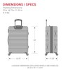 SwissGear 7366 Signature Hardside Expandable Luggage with Spinner Wheels, TSA