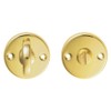 Slim Bathroom Thumbturn Lock and Release Handle - 45mm Dia