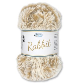 Frida's Wollhaus Rellana 100 g Rabbit Fluffy Wool Effect Wool Plush Wool Fluffy 8 Colours (18 | Cream)