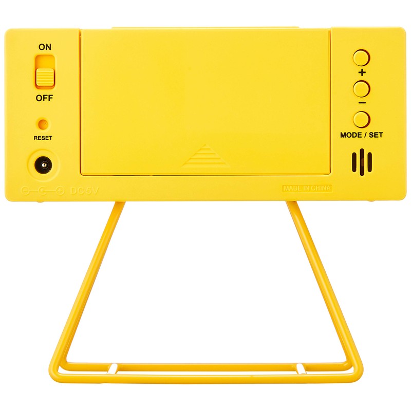 Seiko Clock SQ815Y Alarm Clock, Digital Mini Timer Clock, Yellow,