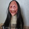 Máscara De Diablo Con Cara Roja De Pelo Largo, Máscaras