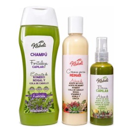 Kit Fortaleza Capilar Anticaída Kisbeli Champú Crema Tónico