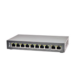 INSTAR IN-PoE 8250 PoE Switch - Gigabit - 10/100/1000 Mbit/s - Power Over Ethernet - 8x PoE Ports + 2x Uplink - IEEE 802.3af and 802.3at - Max. 250 Watt - 30 Watt per Port