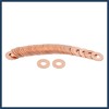 INFINAUTO 40pcs 6mm Inner Dia Copper Washers Flat Sealing Gaskets