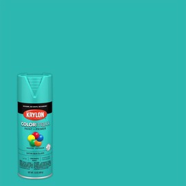 Krylon K05576007 COLORmaxx Spray Paint and Primer for Indoor/Outdoor Use, Satin Sea Glass, 12 Ounce (Pack of 1)