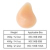 Spiral Shape Silicone Bra Insert Breathable Curved Back Soft Skin