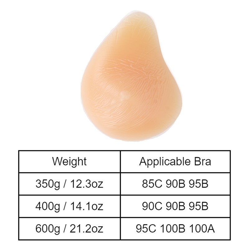 Spiral Shape Silicone Bra Insert Breathable Curved Back Soft Skin