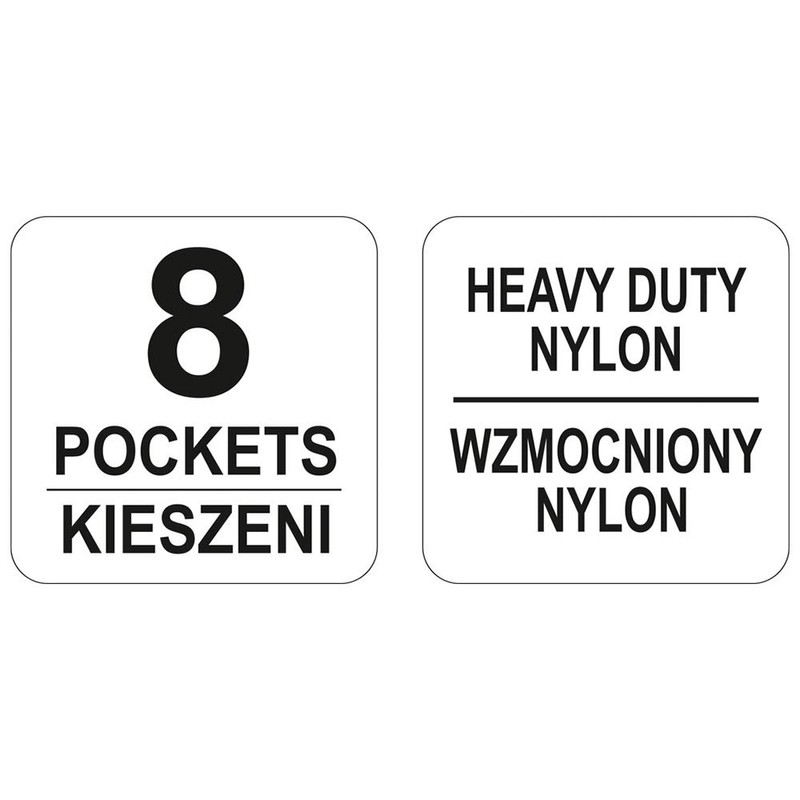 Werkzeug Gürtel Werkzeugtasche Hammerbügel mit 8 Fächern