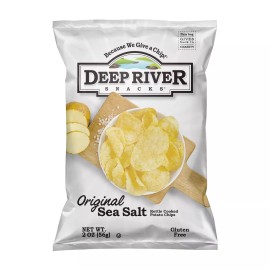 Deep River Kettle Chips Sea Salt Original 2 oz (Pack Of 24)