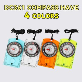 Hiking Compass for Kids – Orienteering & Wilderness Survival Navigation Gear, Pocket Hiking Compass for Camping, Backpacking, Hunting, Outdoor Adventure