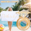 Bride Diamond Ring Pool Float & Towel Set Bachelorette Party