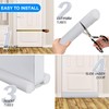 EGUARTE Door Draft Stopper for Bottom of Doors Weather Stripping