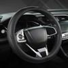 Universal Auto Funda para Volante de Coche con Cuero (14.5-15