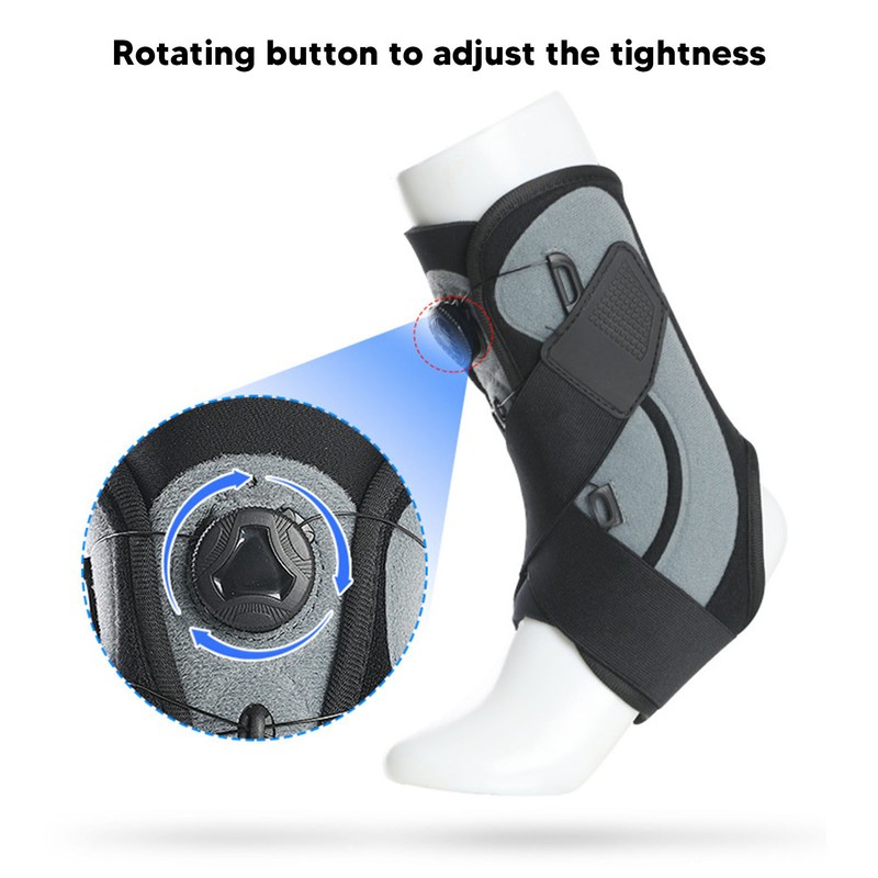 Ankle Support Brace Adjust Tightness Soft Fabric Spring Feet Stabilizer