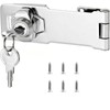 Cabinet Lock, 100 mm (4 in) Hasp Lockable with Keys,