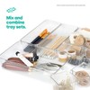 LIVIVO Drawer Desk Organiser Made From Clear Plastic Storage Box