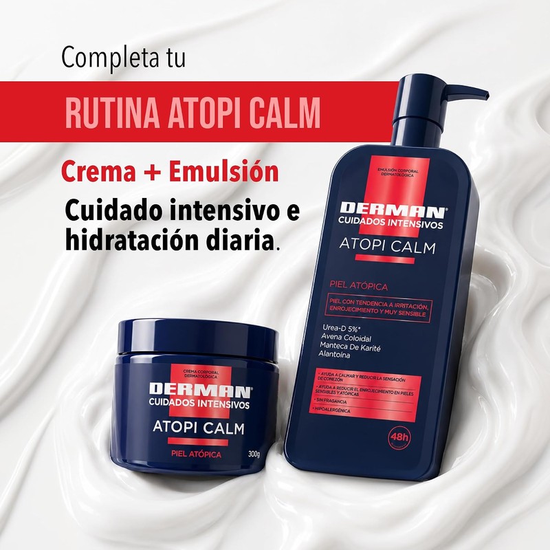 Derman Atopi Calm Emulsión Corporal │ Urea-D 5% + Avena