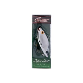 Cotton Cordell Super Spot Lipless Crankbait Fishing Lure, Chrome Black Back, 1/4 oz