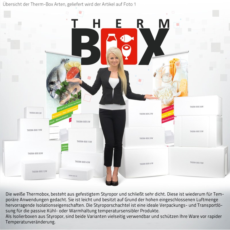 THERM BOX Polystyrene Box 2 W 24 x 20 x