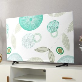 Jonscart Stretchable Dustproof Slipcover TV Screen Monitor Desktop Computer Dust Cover Protector Indoor Decor 22inch to 65inch (Lotus,55inch)